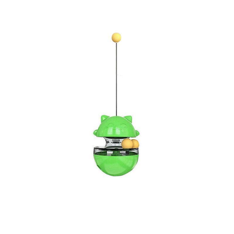 Cat Treat Dispenser Toy Ball Kitten Selfplay Interactive Tumbler Multifunction-8
