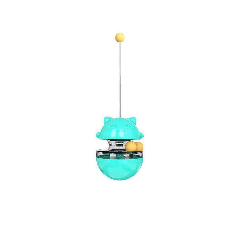 Cat Treat Dispenser Toy Ball Kitten Selfplay Interactive Tumbler Multifunction-5
