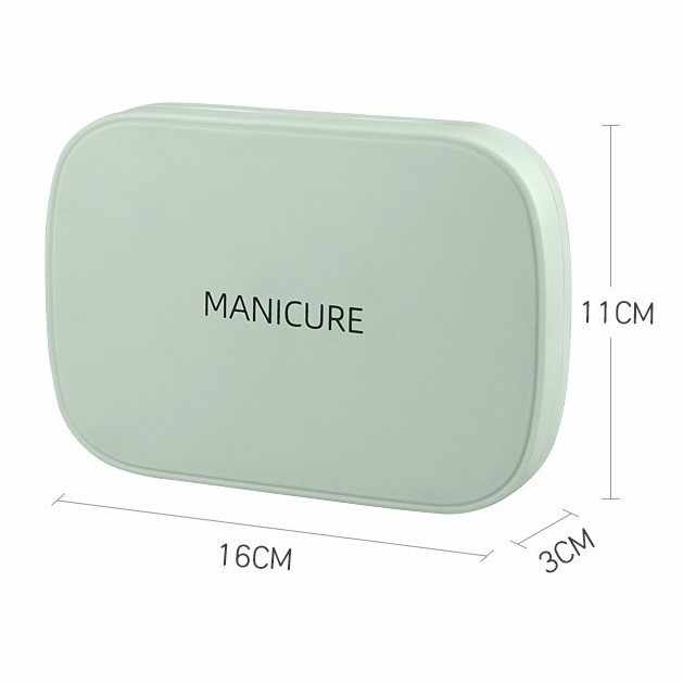 NNEDSZ White 18-Piece Manicure and Pedicure Set - Stainless Steel Nail Clipper Kit | Professional Nail Care Grooming Tools | Compact Portable Case-1