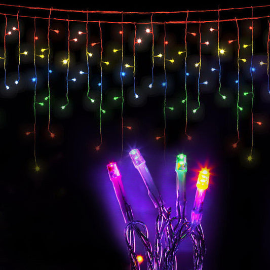 NNEDSZ Jollys 800 LED Christmas Icicle Lights Mutlicolour-0