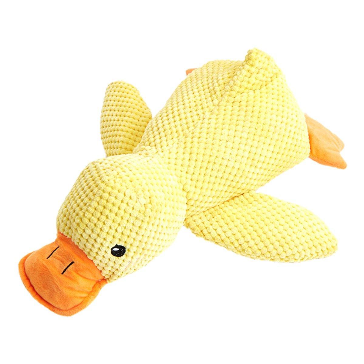 Plush Cartoon Duck Dog Toy Interactive Squeaky Pet Toy Durable Fun Chew Toy-5